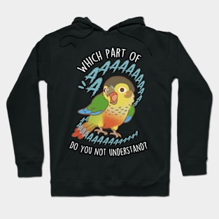 Yellow-sided Green-cheeked Conure Parrot Aaaa Hoodie